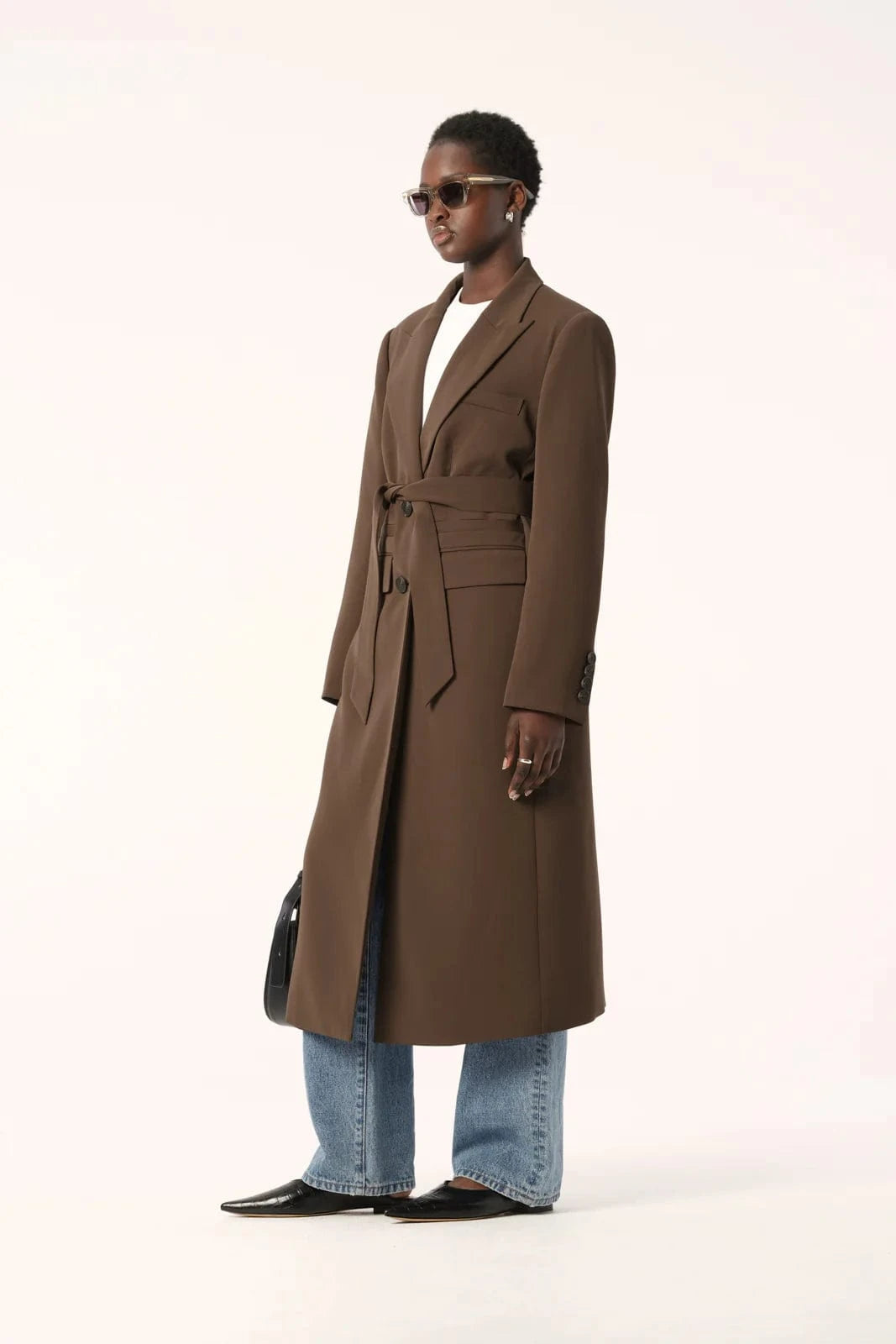 Elka Collective Coats - Wool Elka Collective | Amaya Coat - Chocolate