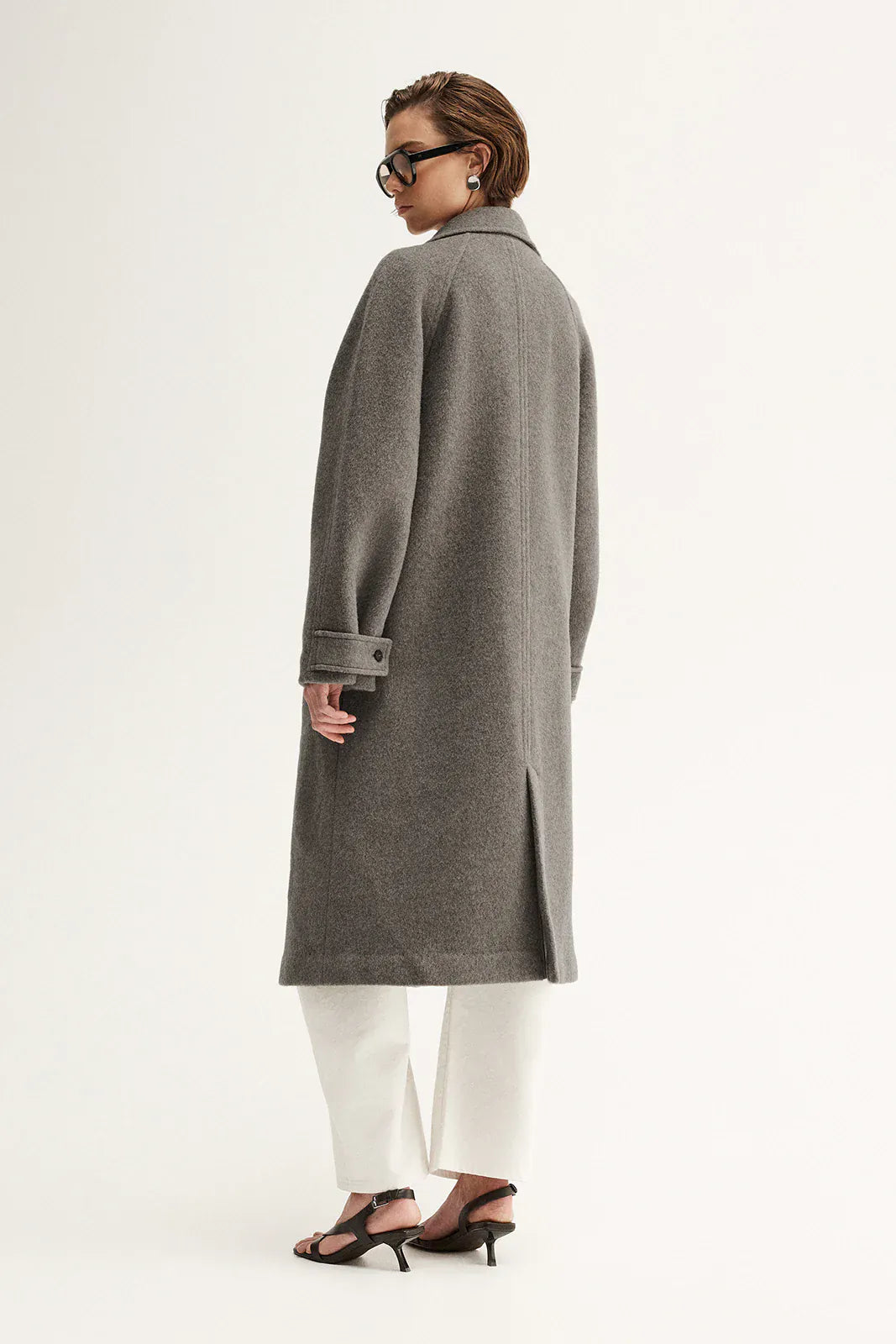 Elka Collective Coats - Wool Montana Coat - Warm Grey