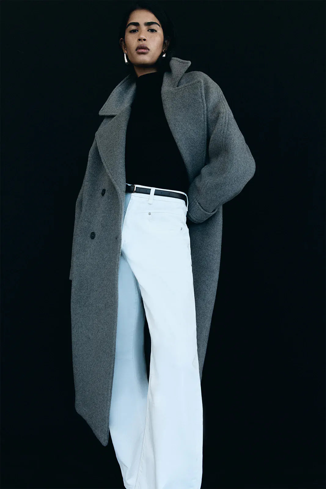 Elka Collective Coats - Wool Montana Coat - Warm Grey