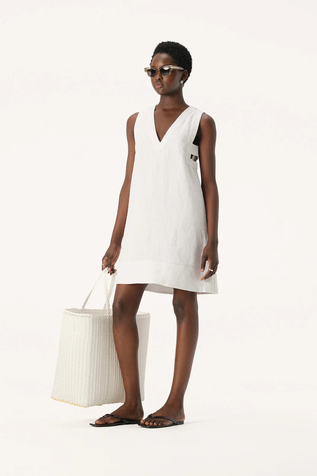 Elka Collective Dresses - Casual Elka Collective | Eze Dress - White