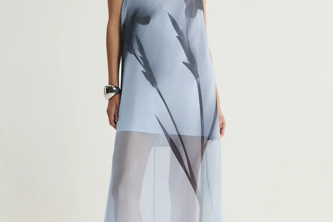 Elka Collective Dresses - Event Jade Dress - Blue Floral Print