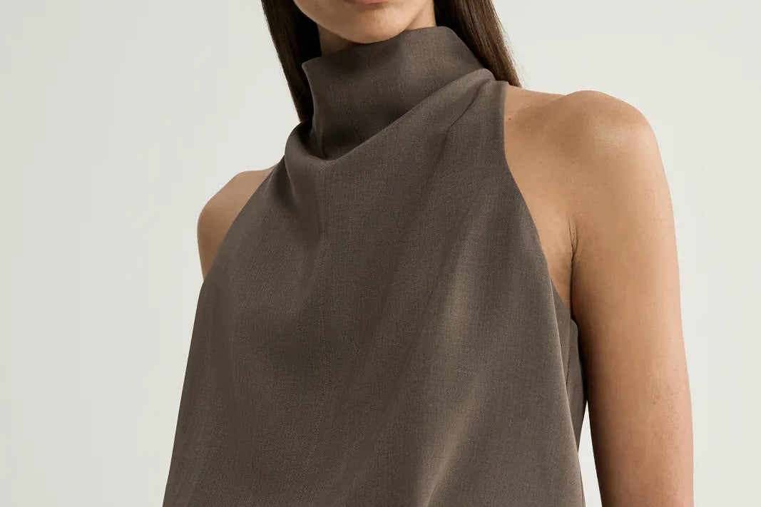 Elka Collective Dresses - Formal Margot Mini Dress - Taupe