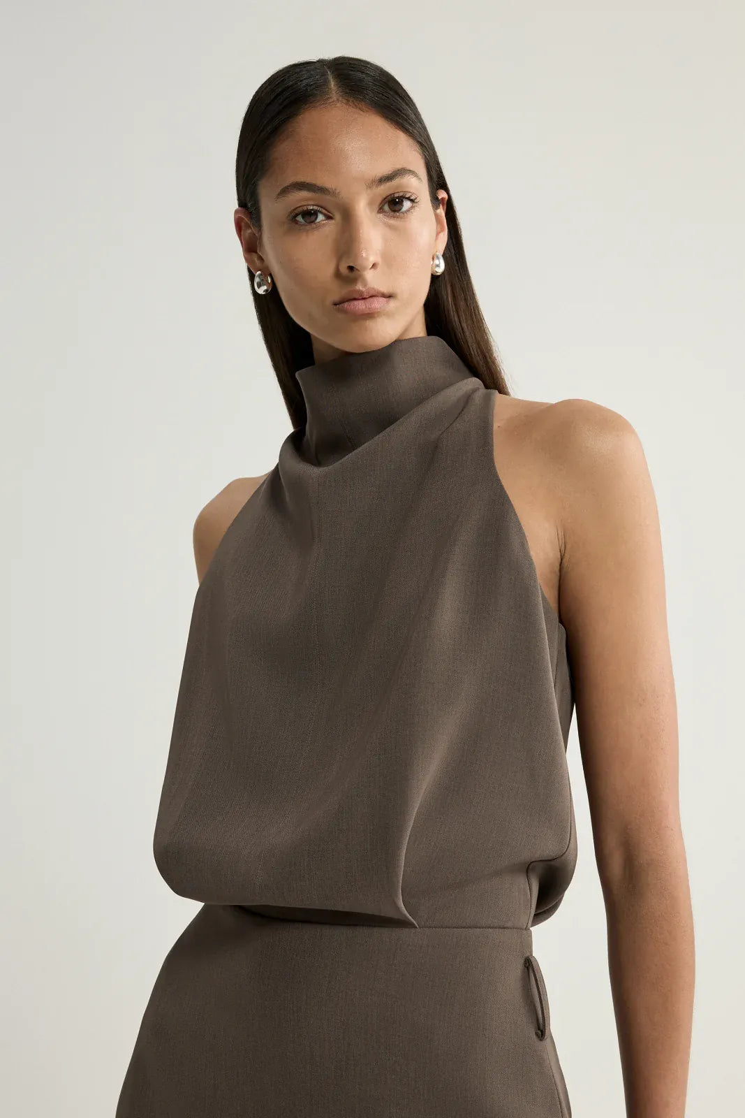 Elka Collective Dresses - Formal Margot Mini Dress - Taupe