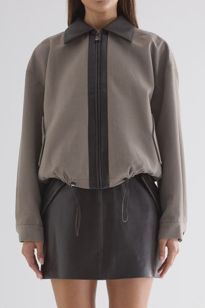 Elka Collective Jackets Dora Bomber Jacket - Taupe