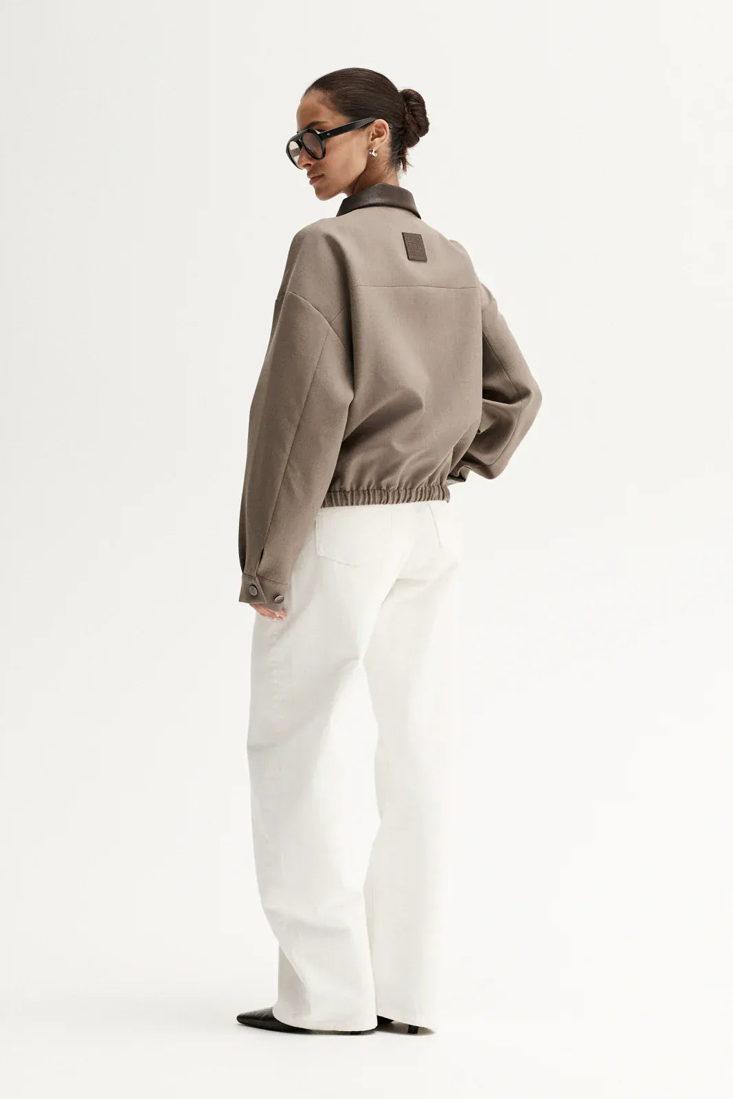 Elka Collective Jackets Dora Bomber Jacket - Taupe