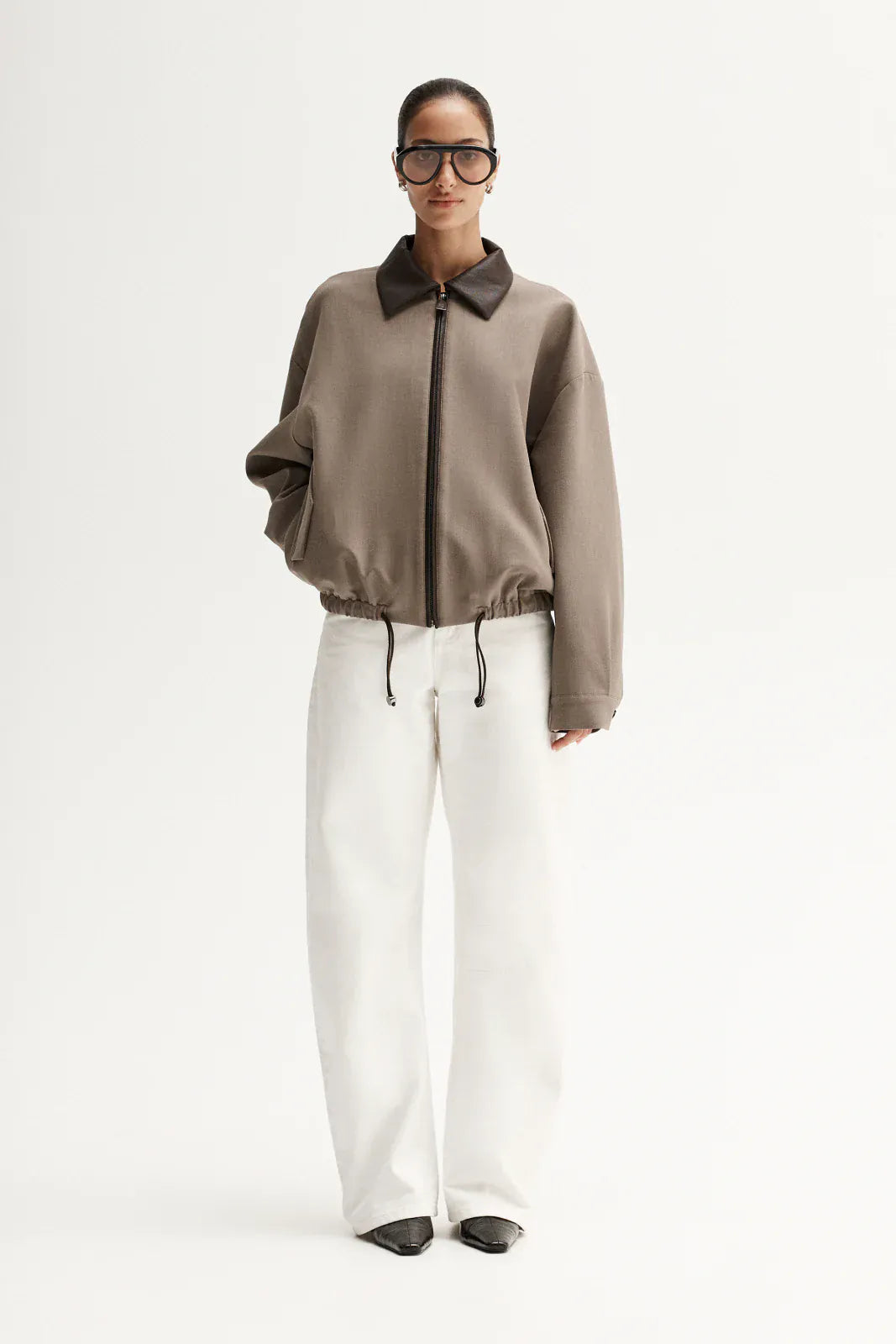 Elka Collective Jackets Dora Bomber Jacket - Taupe