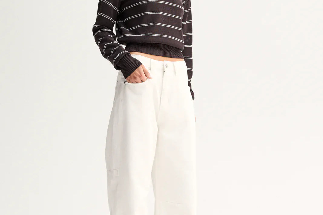 Elka Collective Knits Irina Knit Jumper - Chocolate Stripe