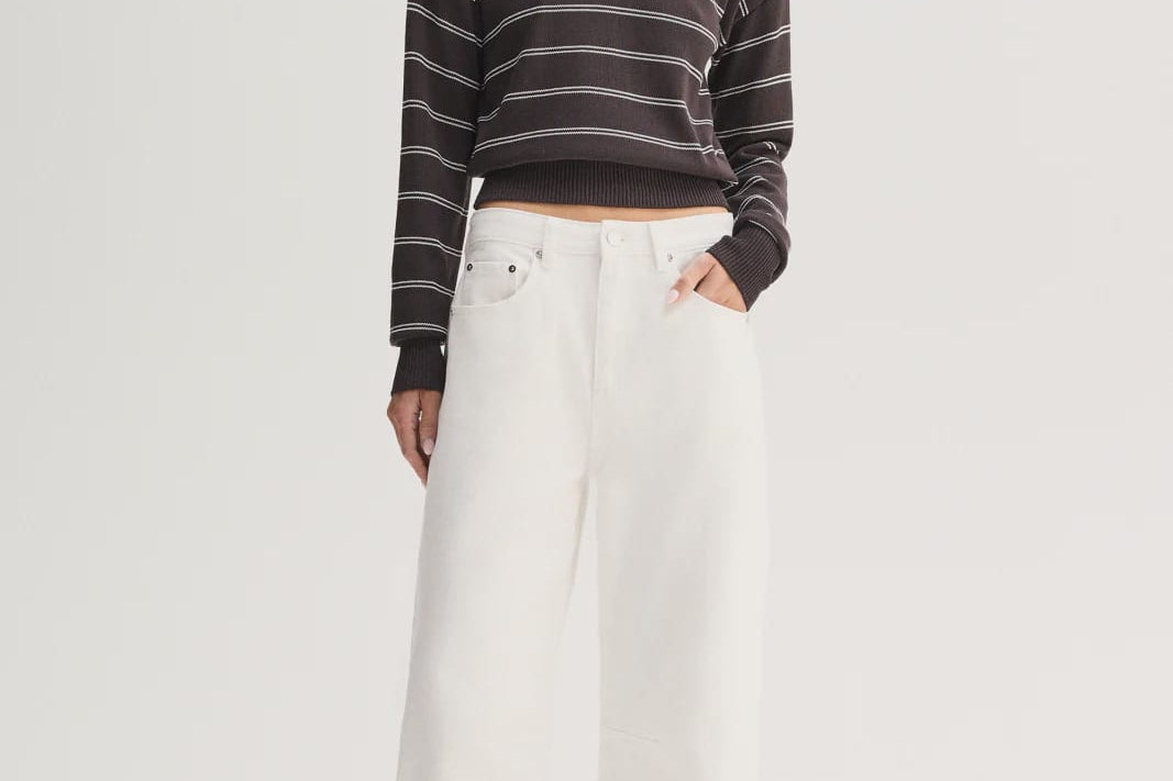 Elka Collective Knits Irina Knit Jumper - Chocolate Stripe