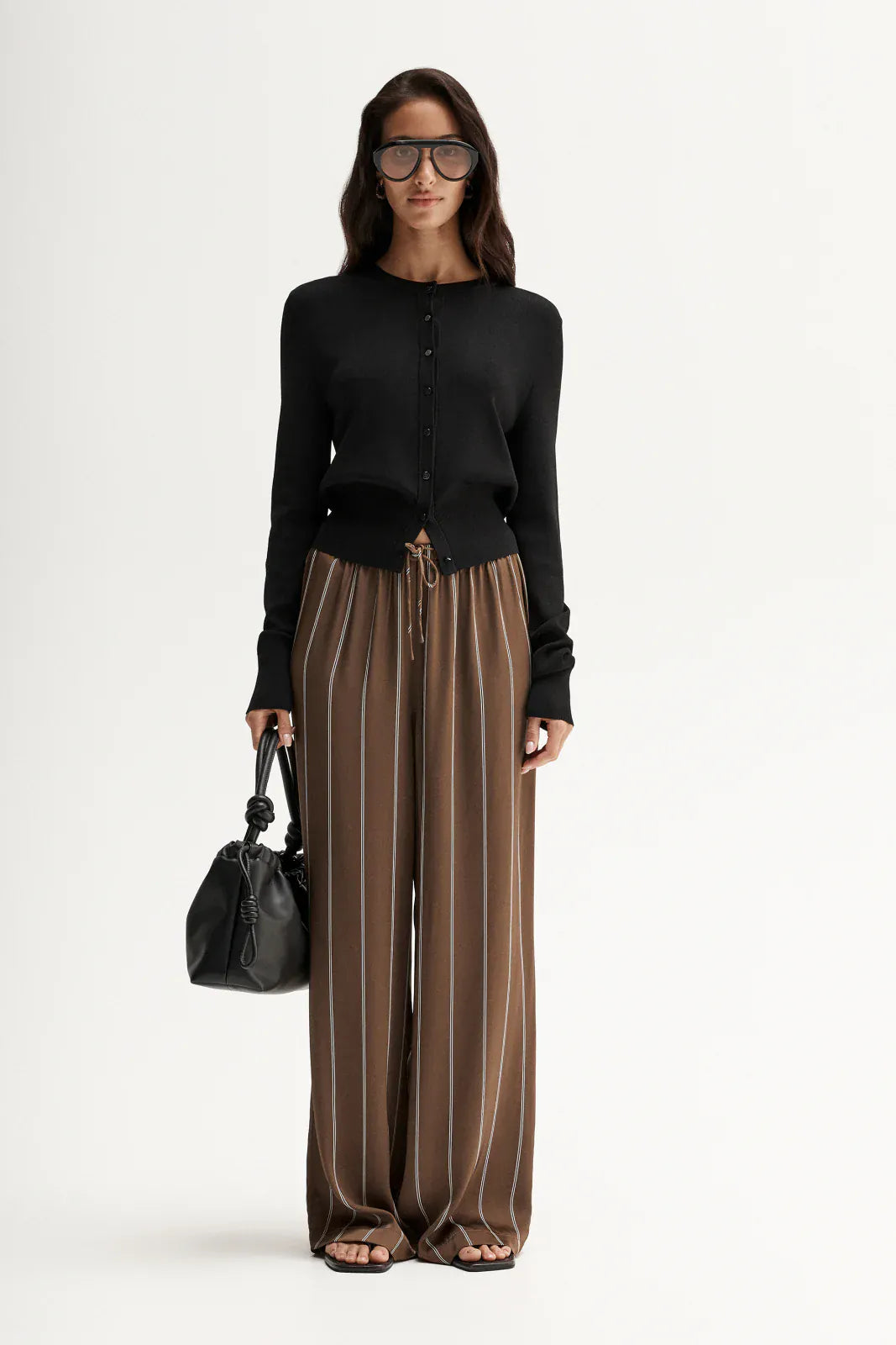 Elka Collective Pants Petra Stripe Pant - Tan Stipe