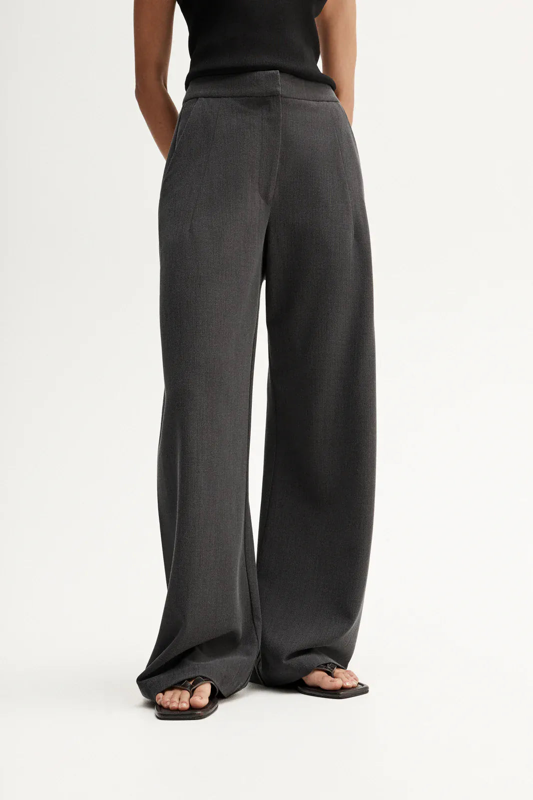 Elka Collective Pants - Tailored Brynne Pants - Grey Marle