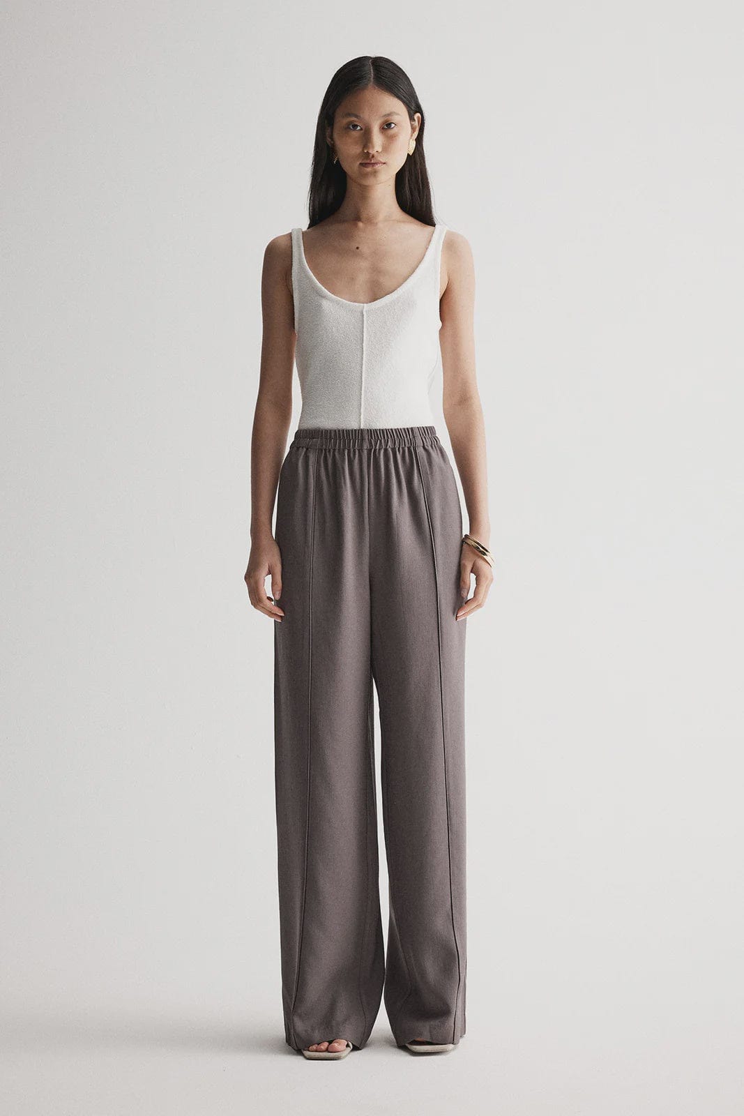 Elka Collective Pants - Tailored Elka Collective | Cecile Pant - Mocha