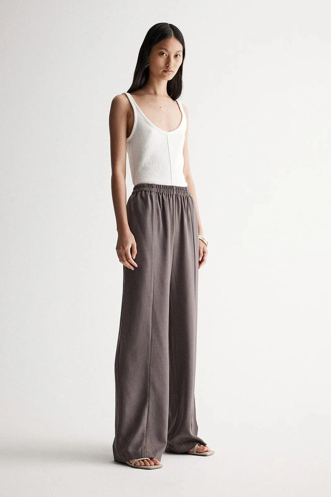 Elka Collective Pants - Tailored Elka Collective | Cecile Pant - Mocha