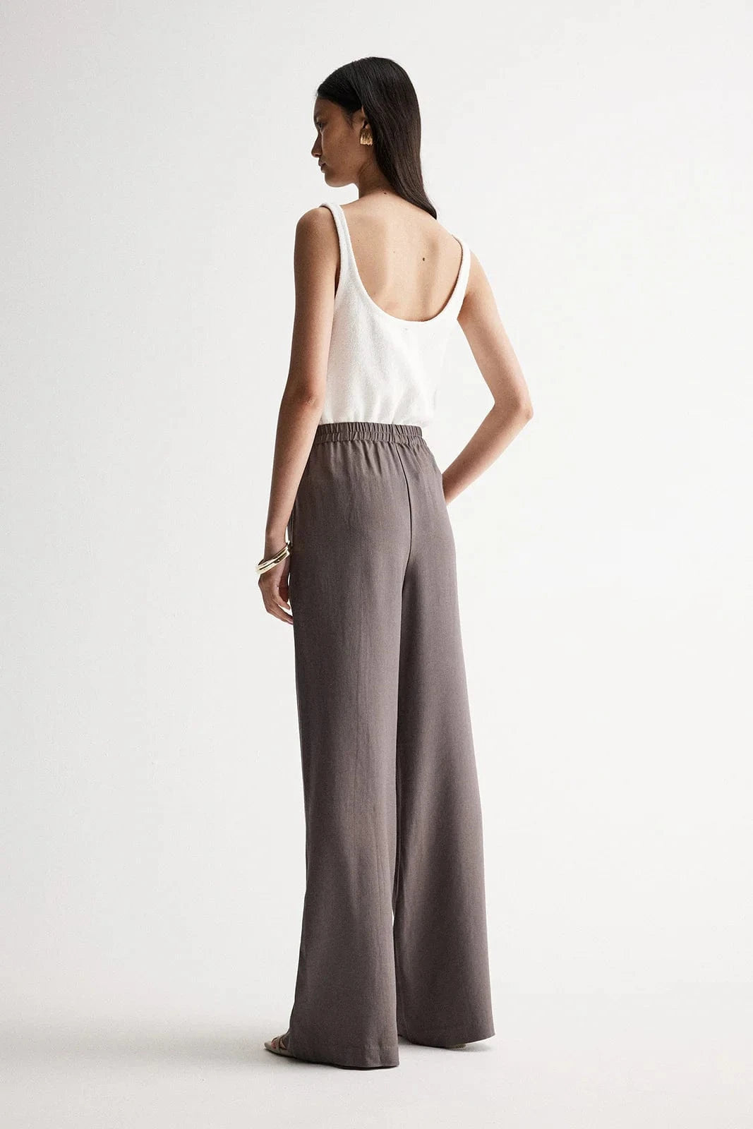 Elka Collective Pants - Tailored Elka Collective | Cecile Pant - Mocha