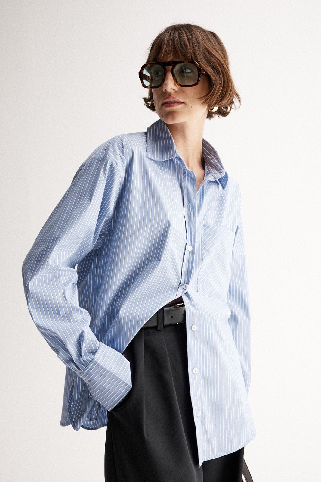 Elka Collective Shirts Elka Collective | Darcy Shirt - Blue Stripe