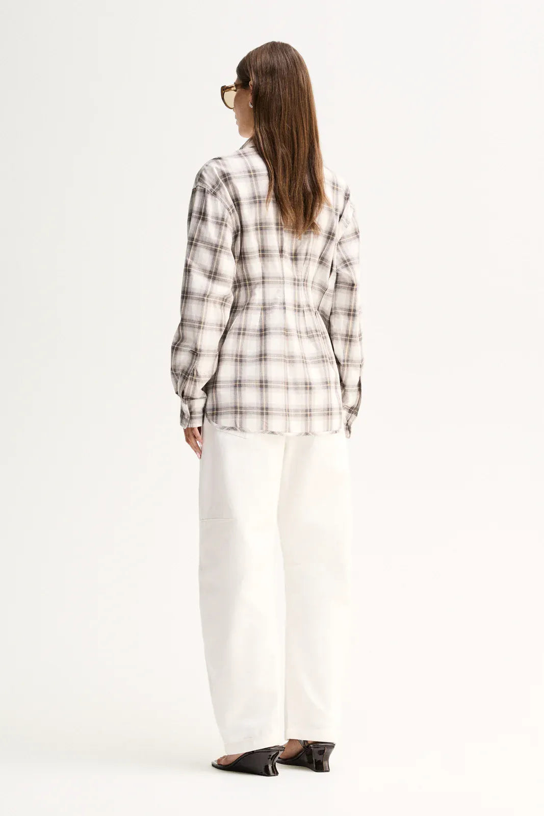 Elka Collective Shirts Heather Shirt - White Check