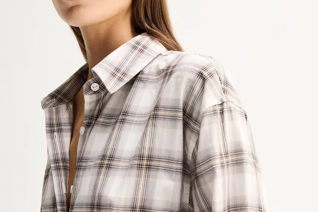 Elka Collective Shirts Heather Shirt - White Check