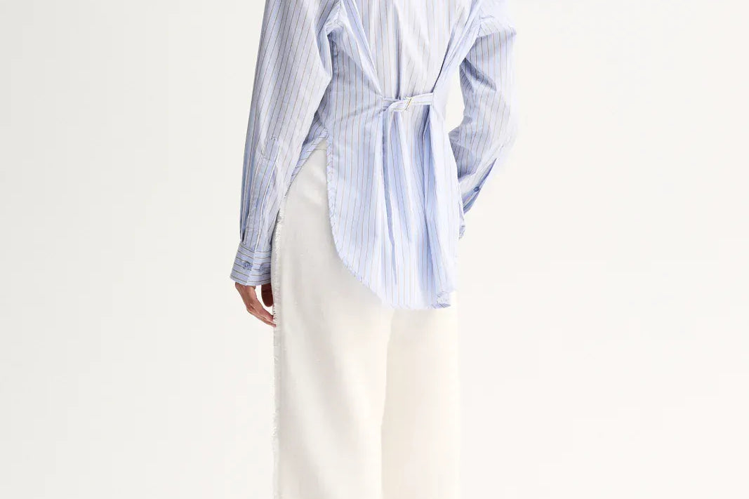 Elka Collective Shirts Kallie Stripe Shirt - Blue Stripe