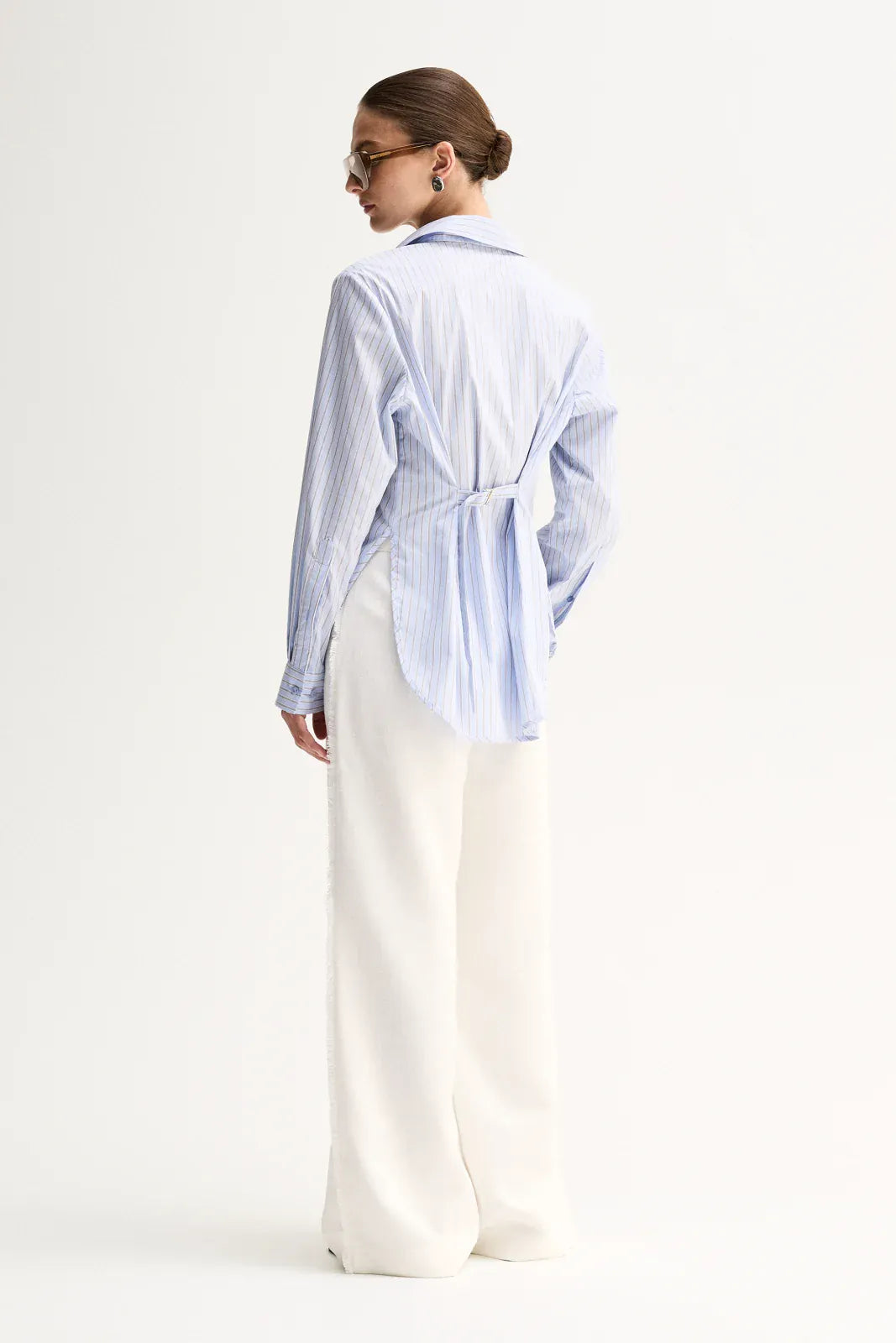 Elka Collective Shirts Kallie Stripe Shirt - Blue Stripe