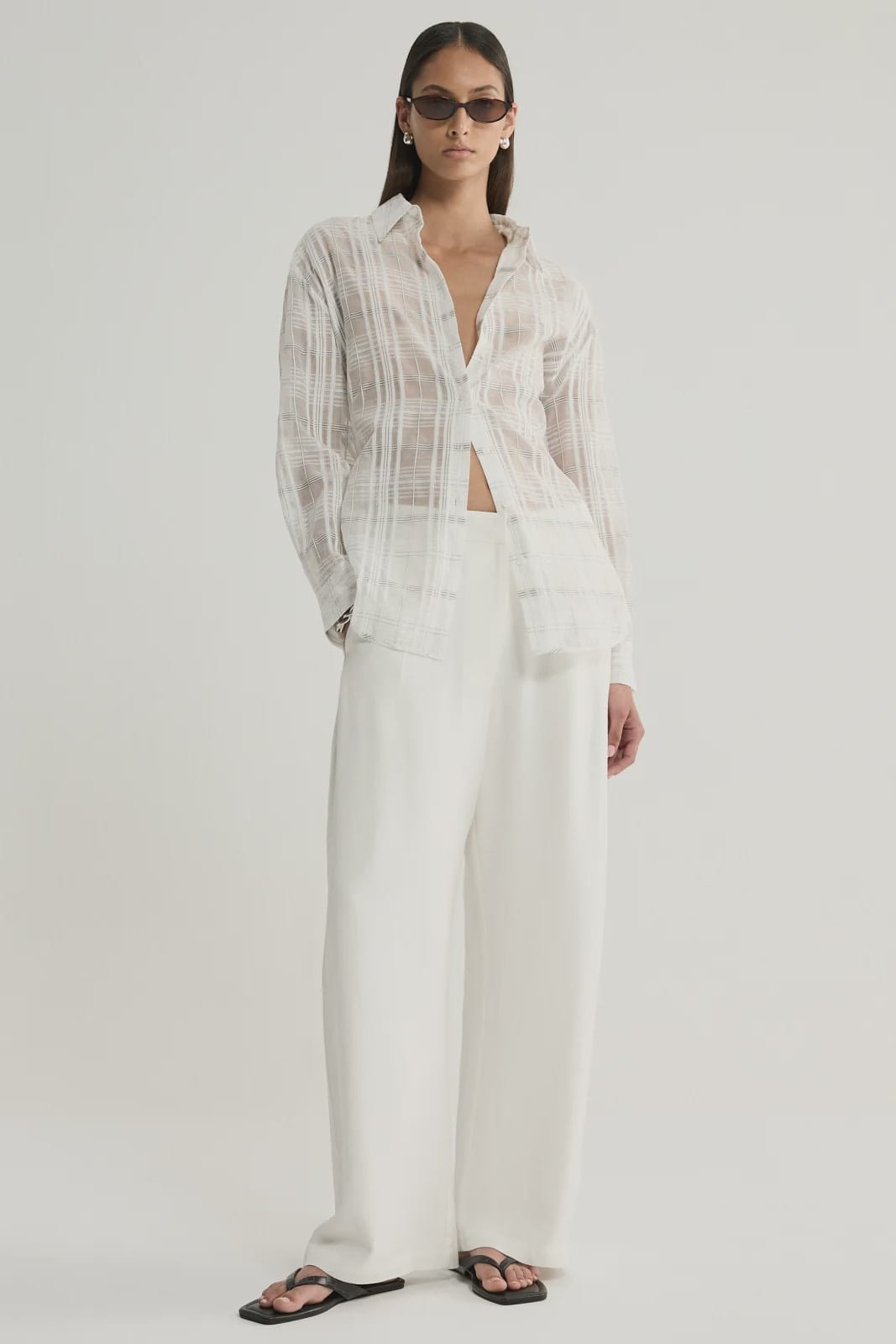 Elka Collective Shirts Onyx Shirt - White Check