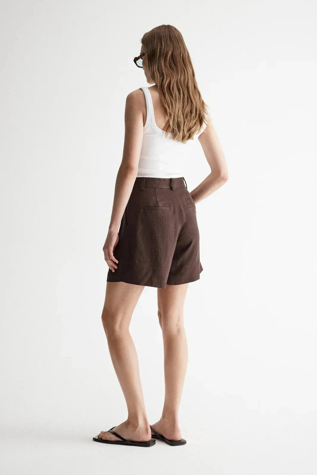 Elka Collective Shorts - Tailored Elka Collective | Marbella Short - Chocolate