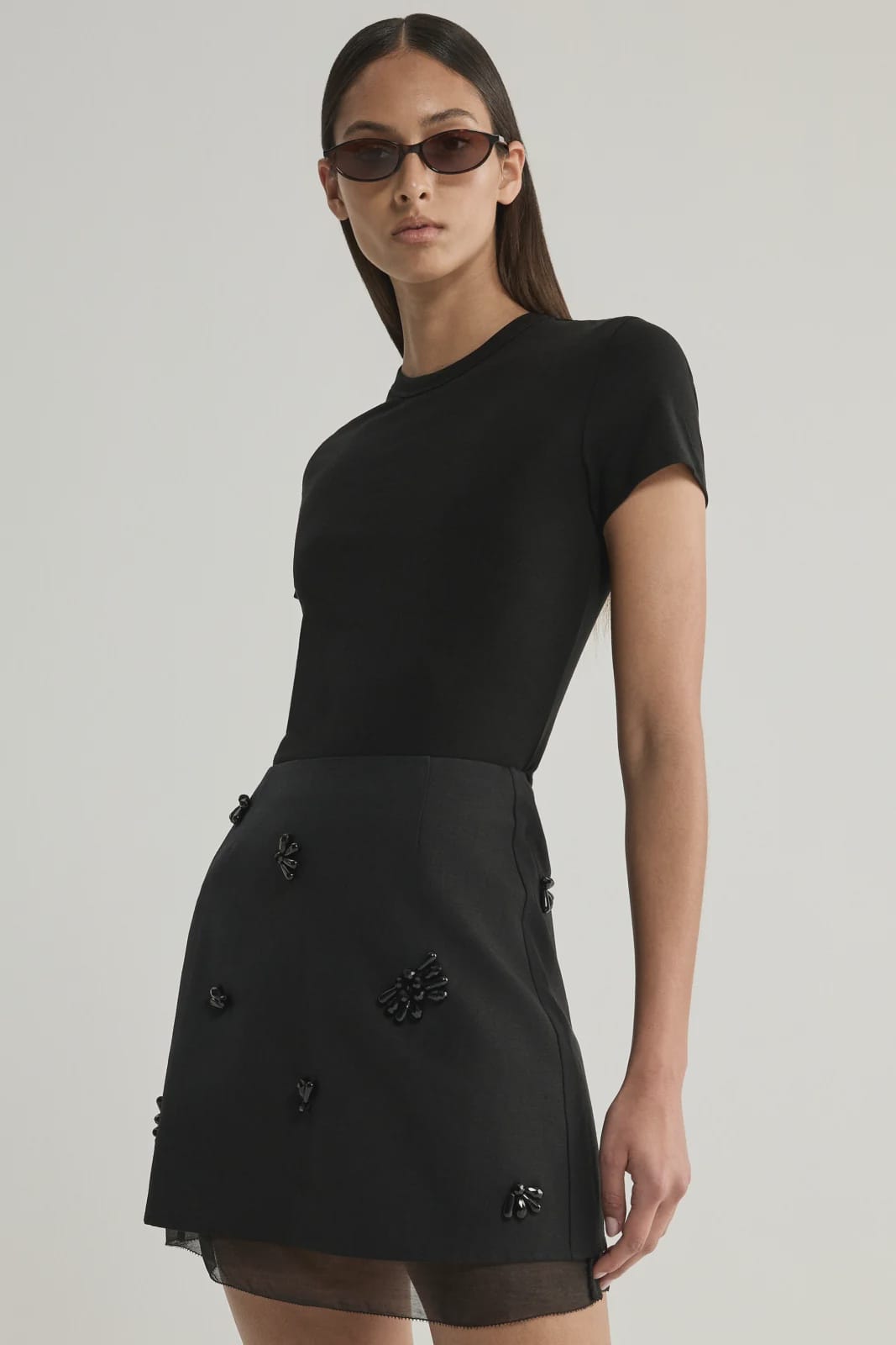 Elka Collective Skirts - Formal Annelise Mini Skirt - Black