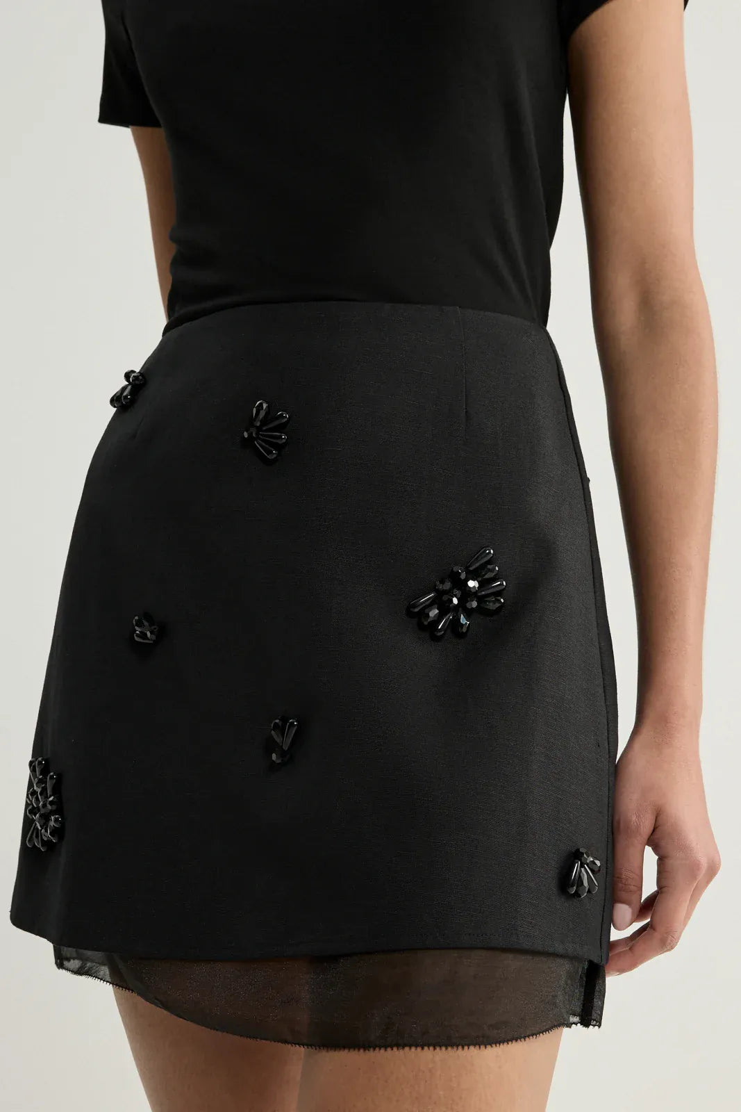 Elka Collective Skirts - Formal Annelise Mini Skirt - Black