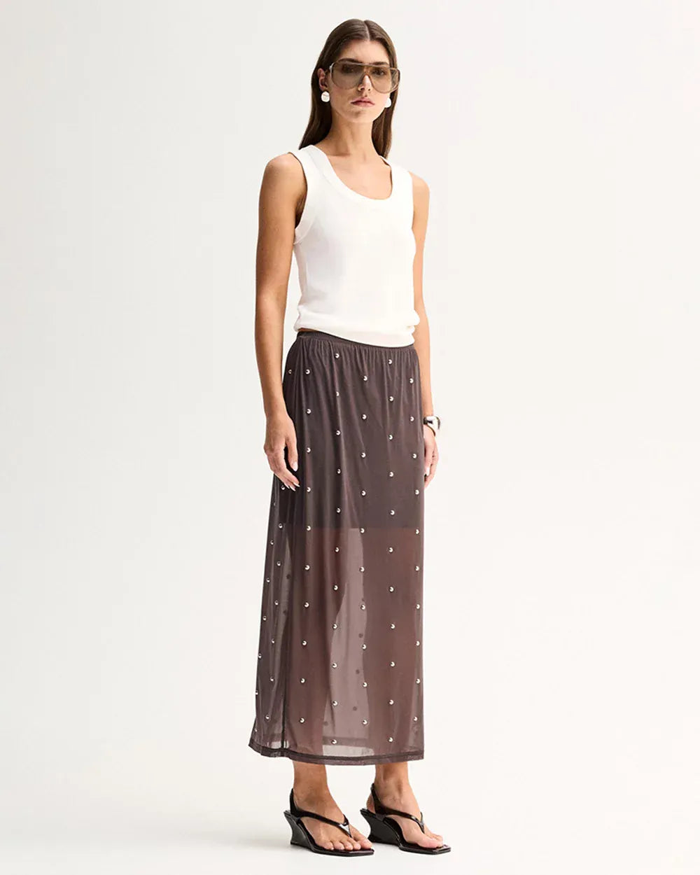 Elka Collective Skirts Rowe Maxi Skirt - Slate