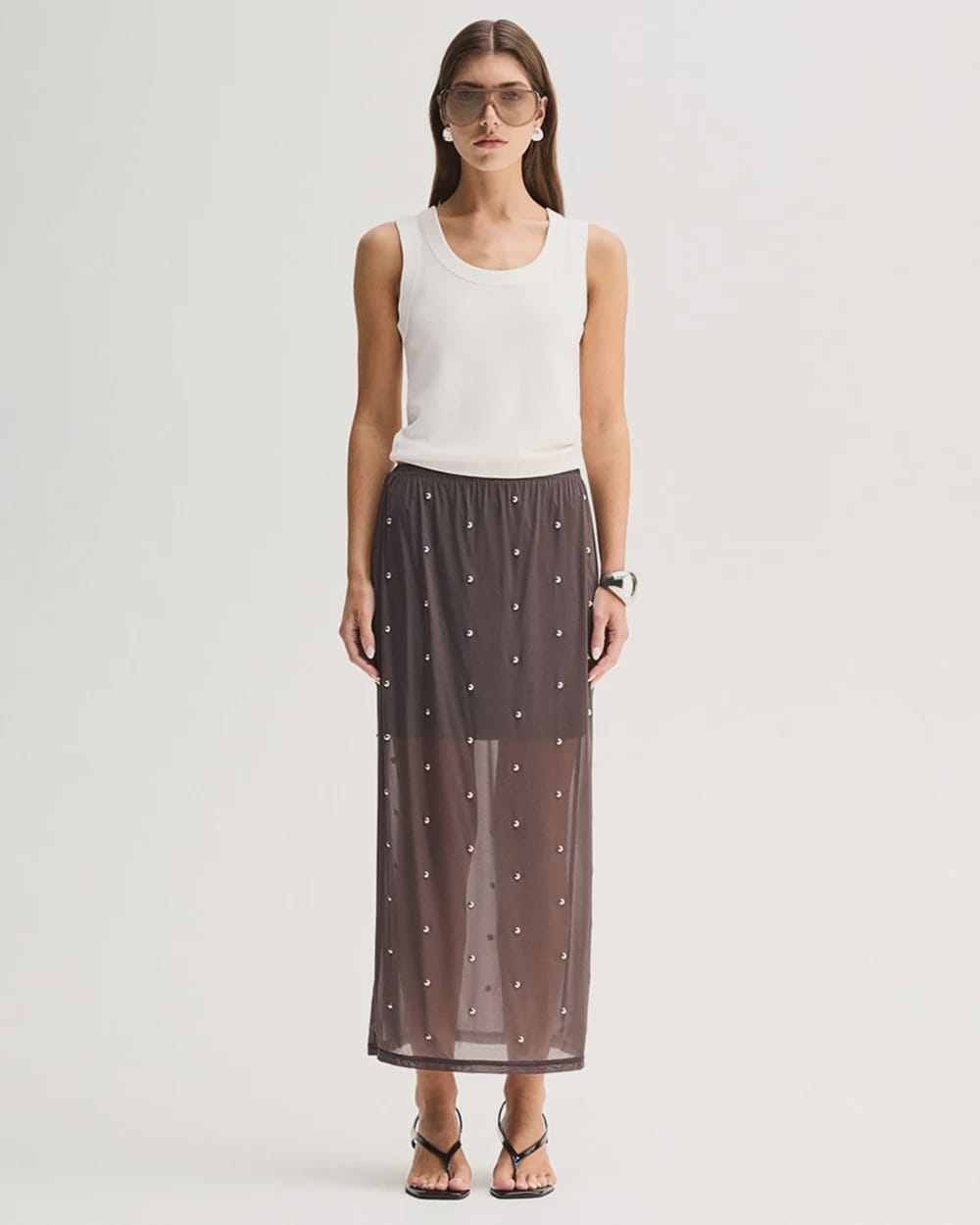 Elka Collective Skirts Rowe Maxi Skirt - Slate