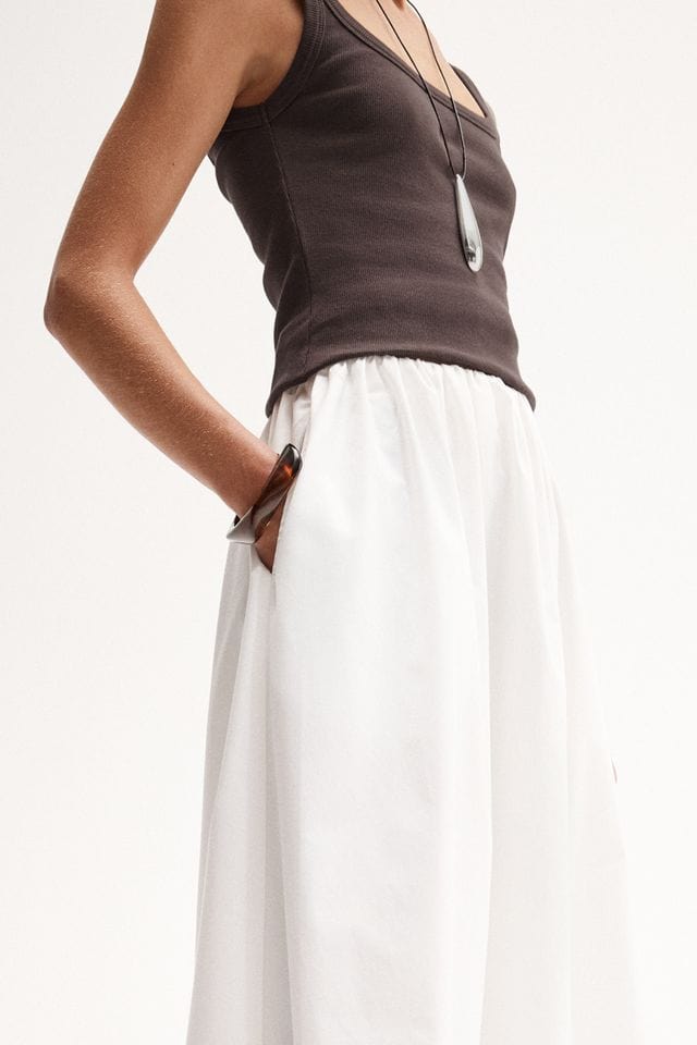 Elka Collective Skirts Sonia Maxi Skirt - White