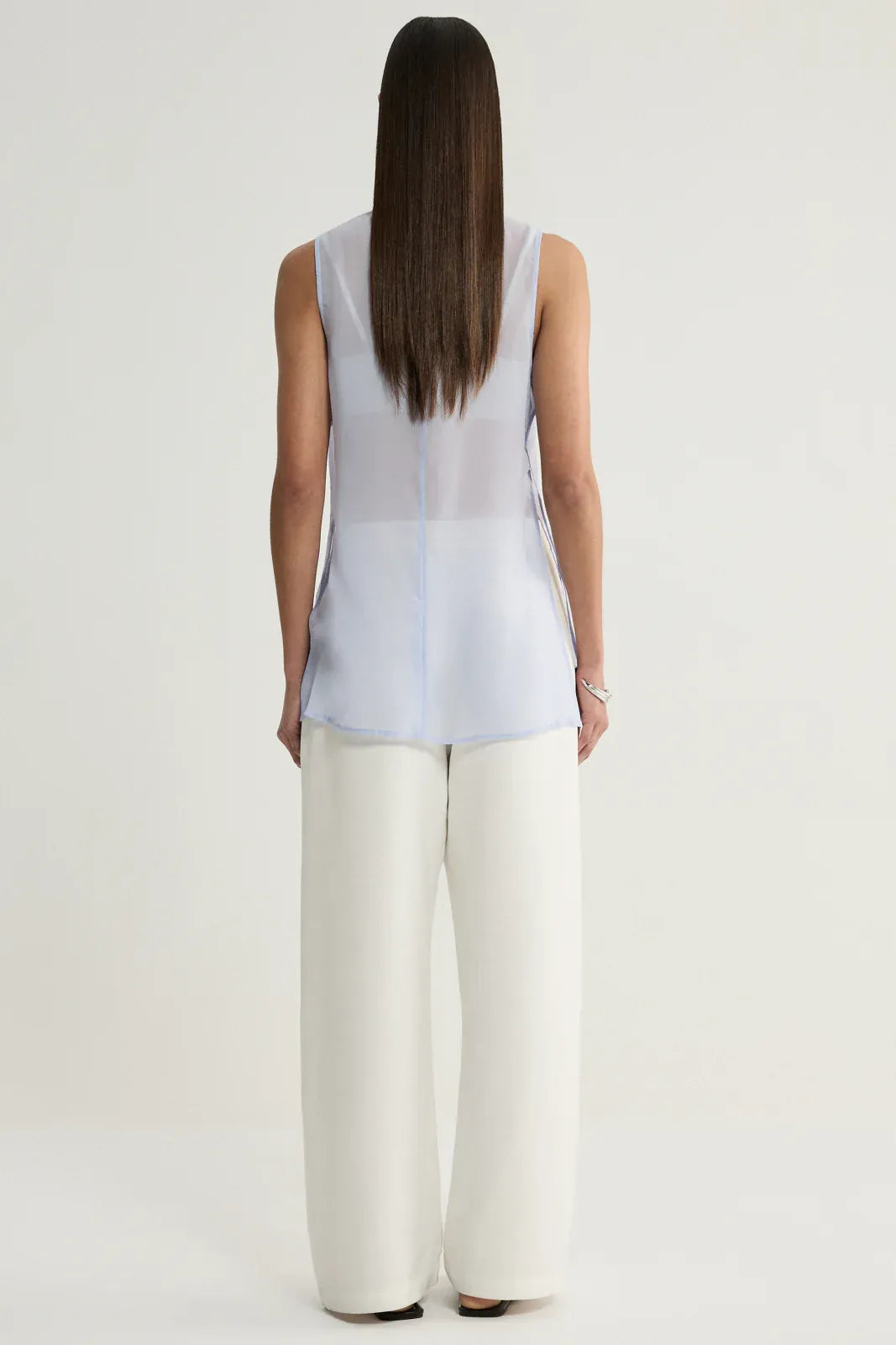 Elka Collective Tops - Formal Leni Top - Soft Blue