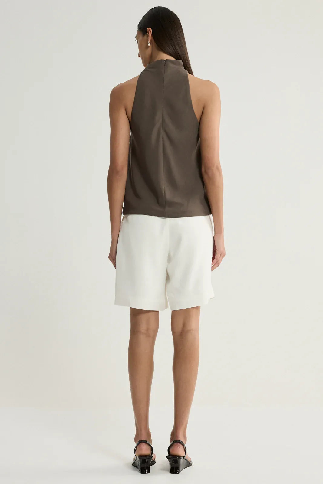 Elka Collective Tops - Formal Margot Top - Taupe