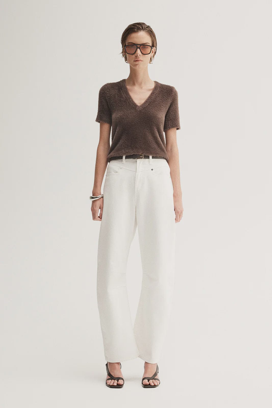 Elka Collective Tops Landon Knit Top - Chocolate