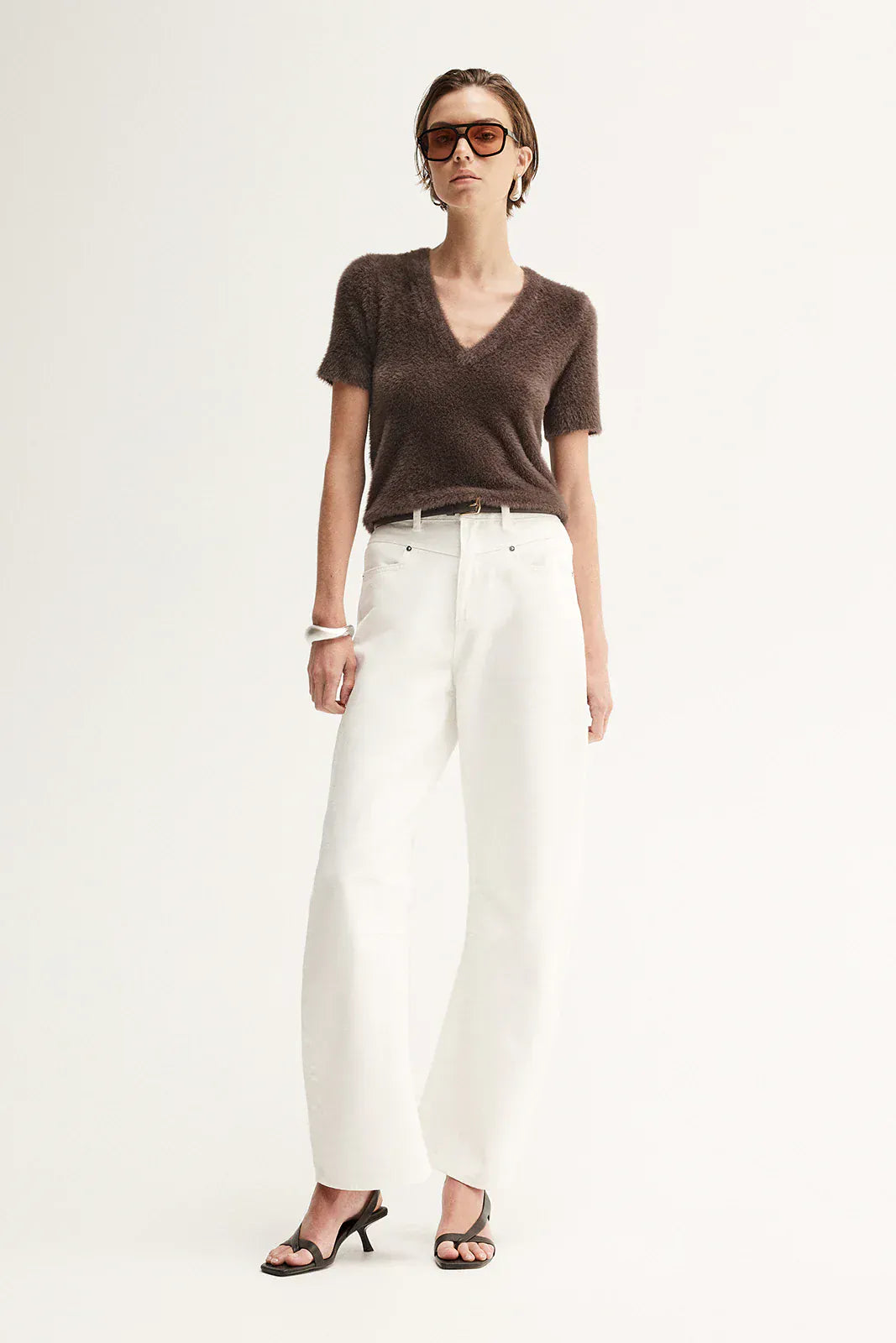 Elka Collective Tops Landon Knit Top - Chocolate