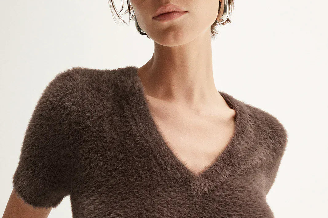 Elka Collective Tops Landon Knit Top - Chocolate