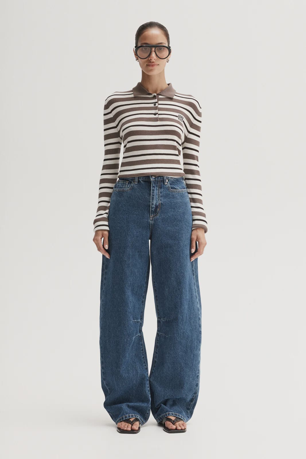 Elka Collective Tops - Long Sleeve Ana Long Sleeve Polo