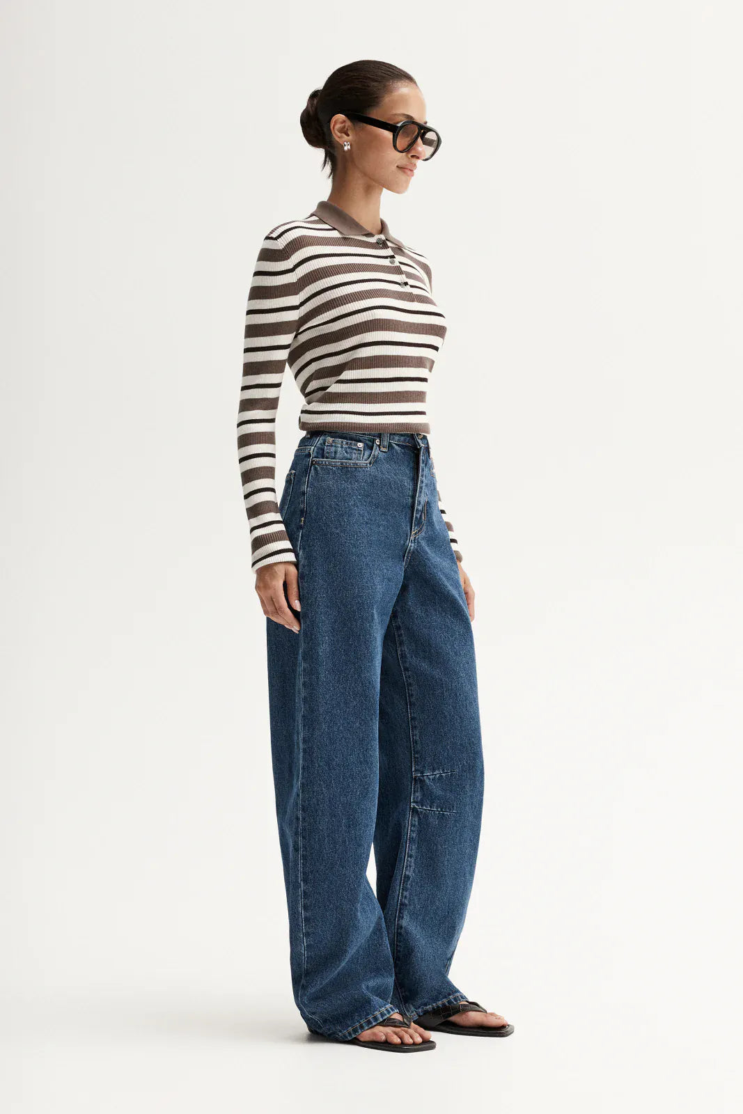 Elka Collective Tops - Long Sleeve Ana Long Sleeve Polo