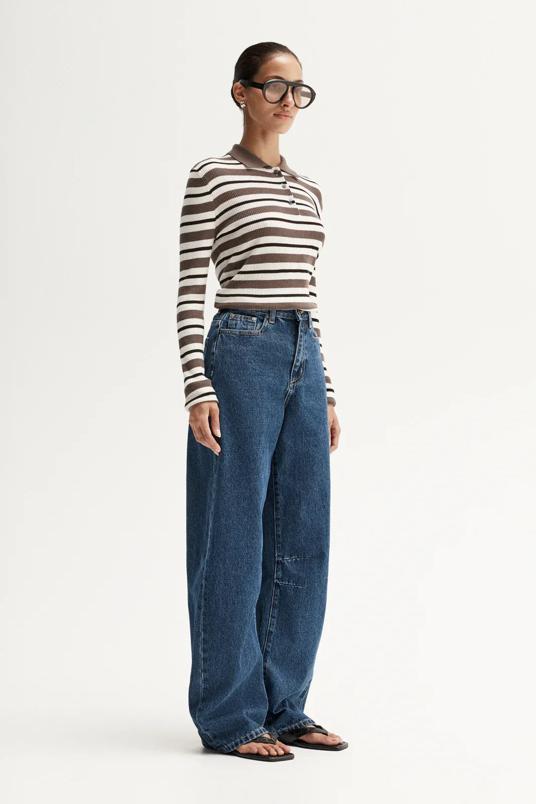 Elka Collective Tops - Long Sleeve Ana Long Sleeve Polo