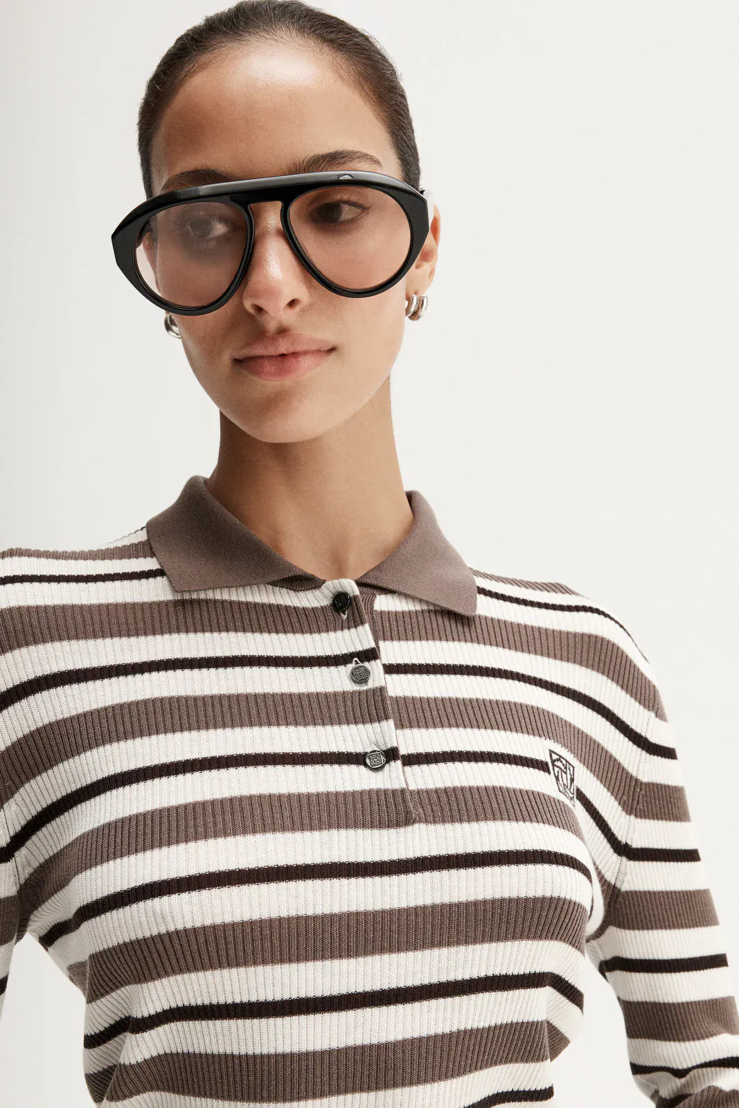 Elka Collective Tops - Long Sleeve Ana Long Sleeve Polo