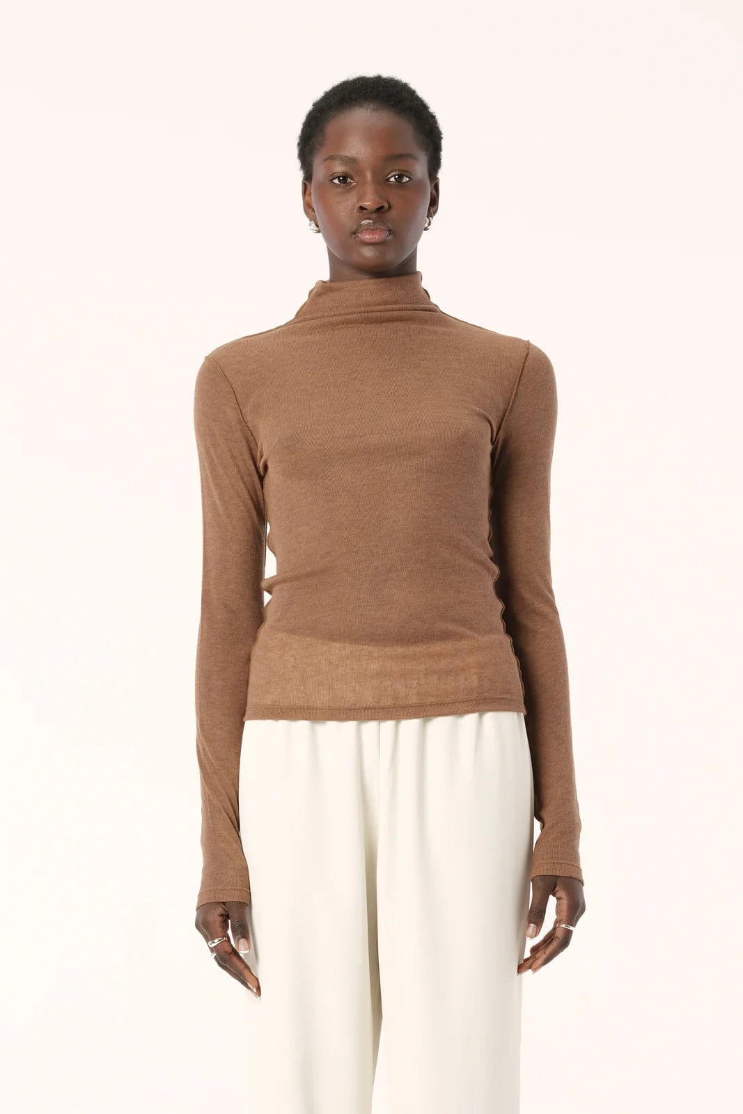 Elka Collective Tops - Long Sleeve Elka Collective | Remi Top - Camel Marle