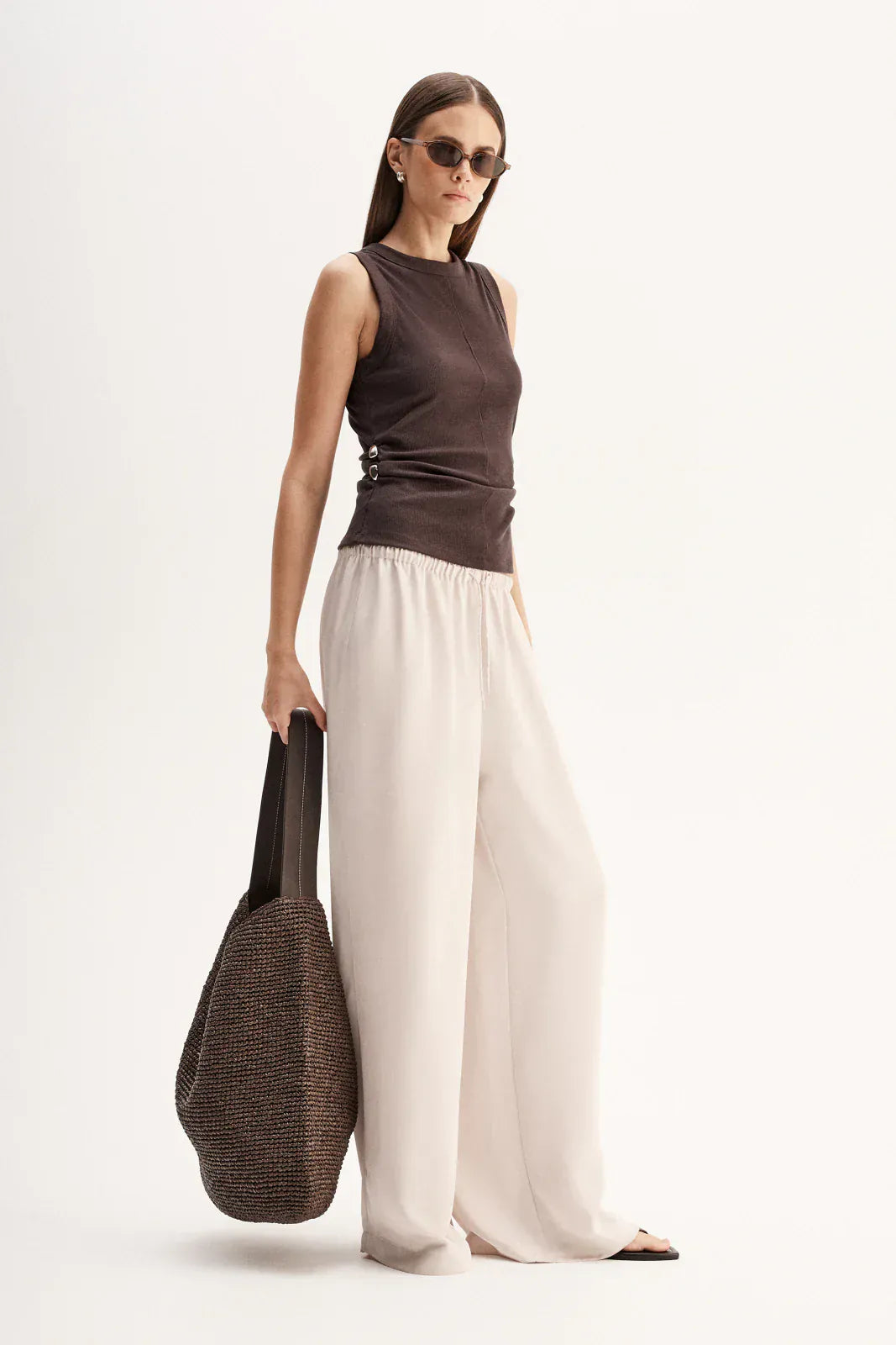 Elka Collective Tops - Tanks Charlie Top - Chocolate