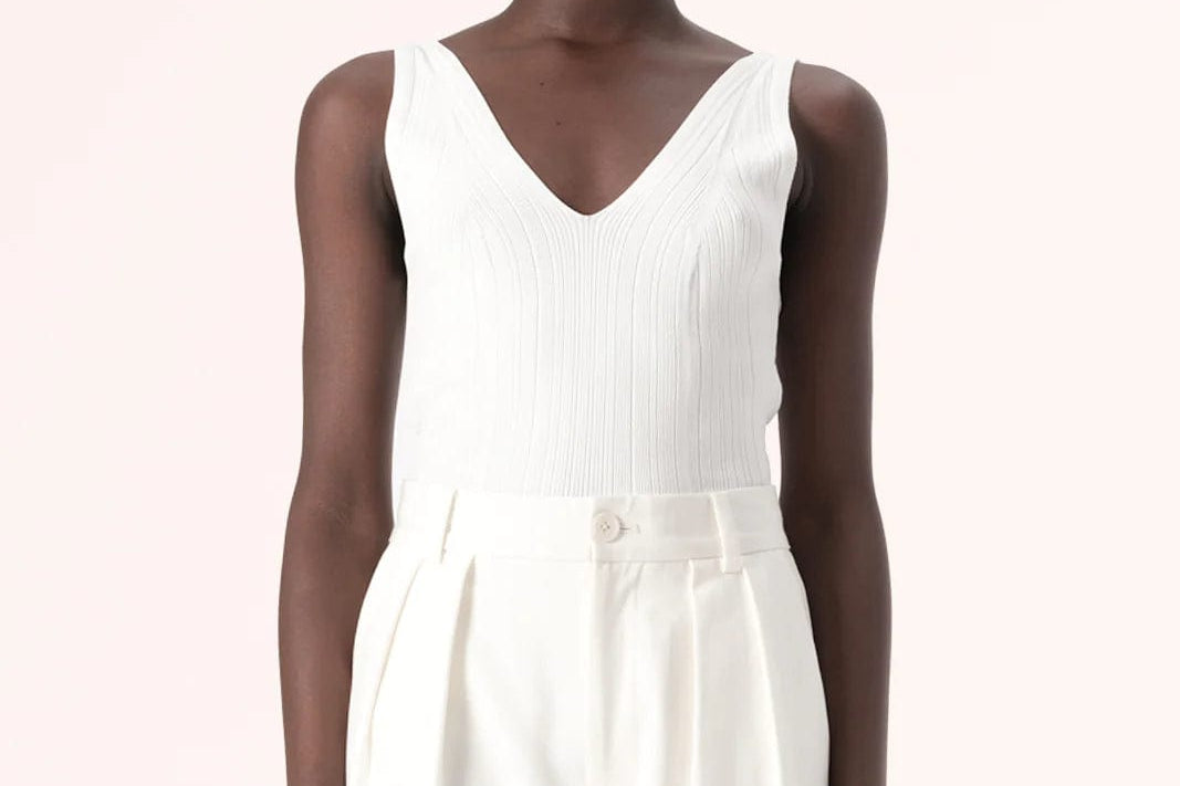 Elka Collective Tops - Tanks Elka Collective | Koi Knit Top - Ecru