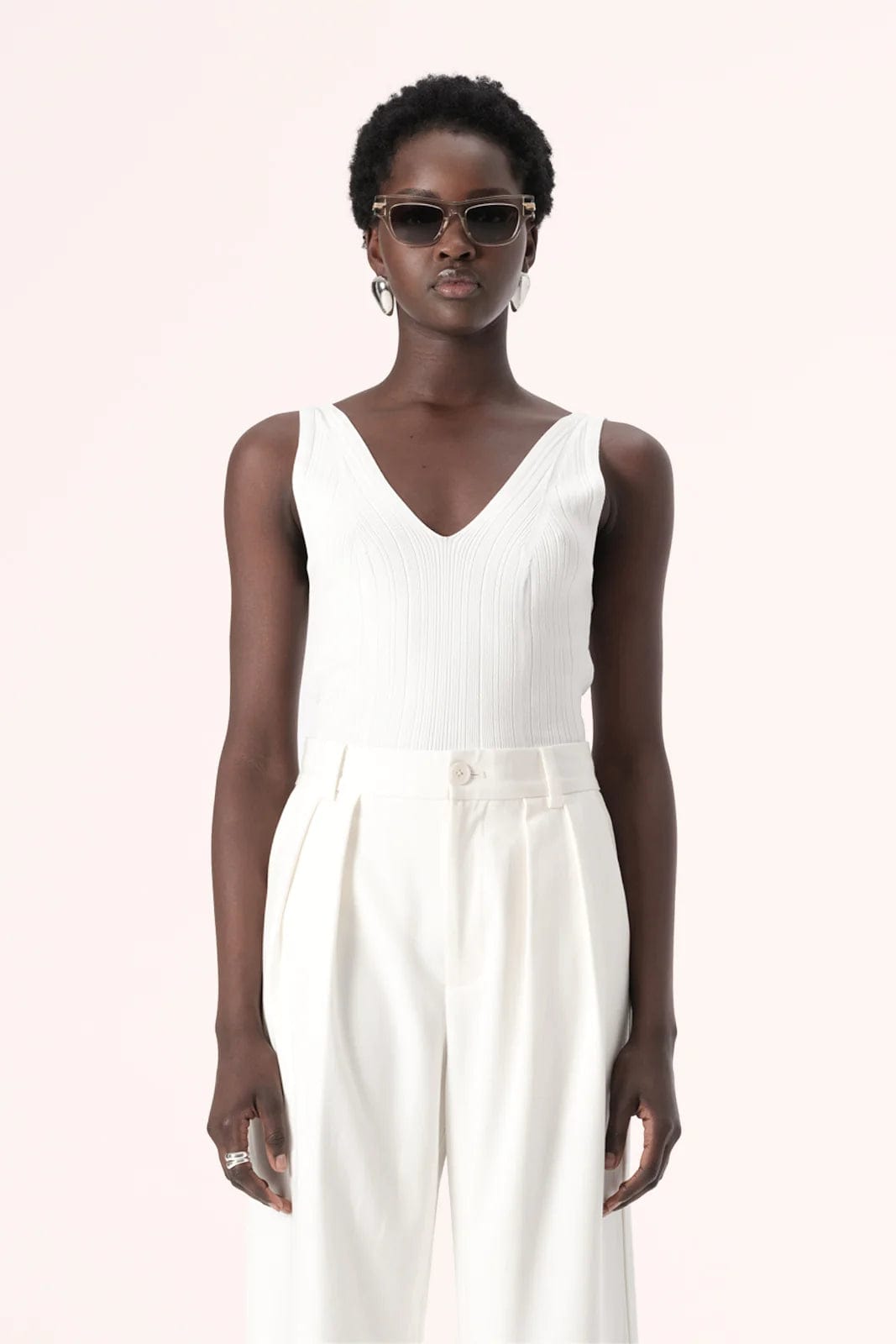 Elka Collective Tops - Tanks Elka Collective | Koi Knit Top - Ecru