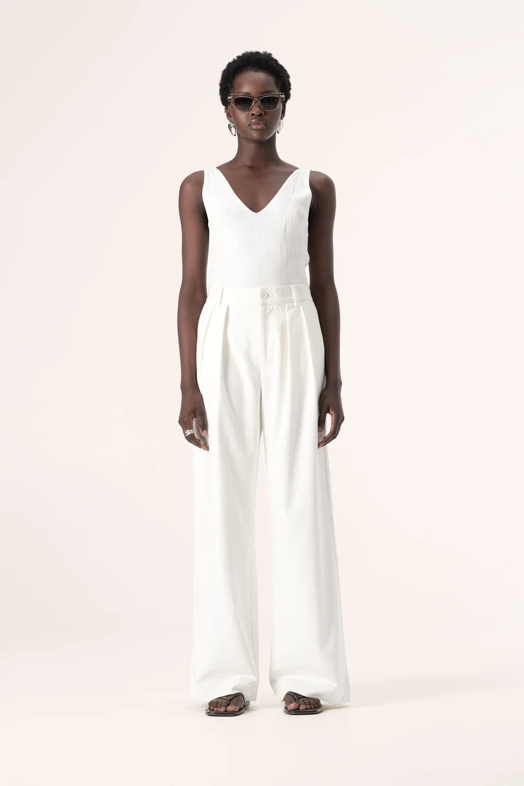 Elka Collective Tops - Tanks Elka Collective | Koi Knit Top - Ecru