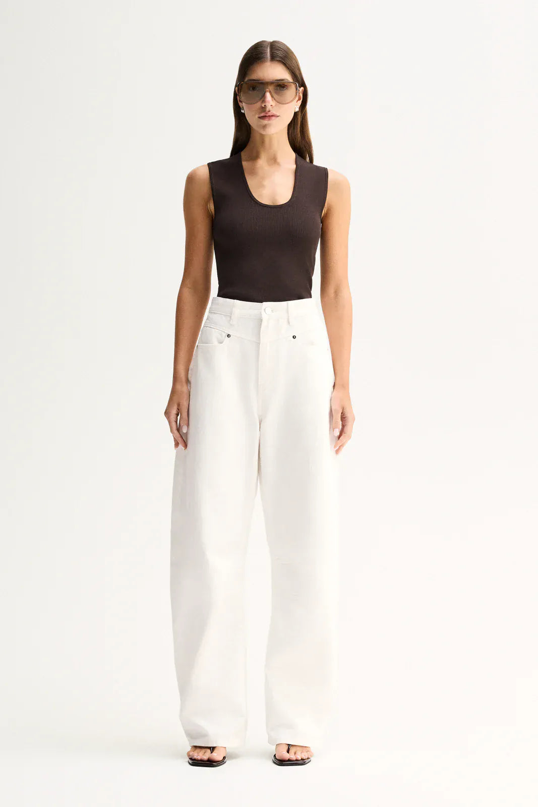 Elka Collective Tops - Tanks Hayes Knit Top - Chocolate