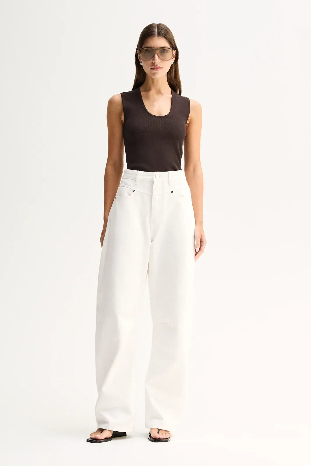 Elka Collective Tops - Tanks Hayes Knit Top - Chocolate