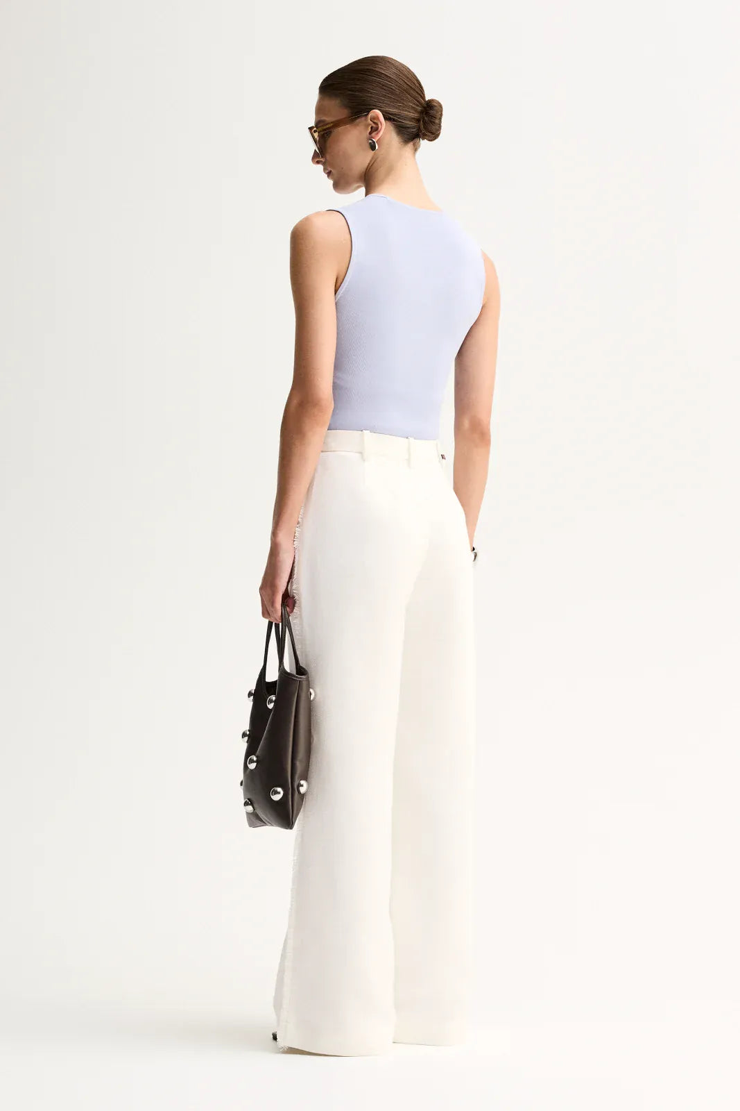 Elka Collective Tops - Tanks Hayes Knit Top - Pale Blue