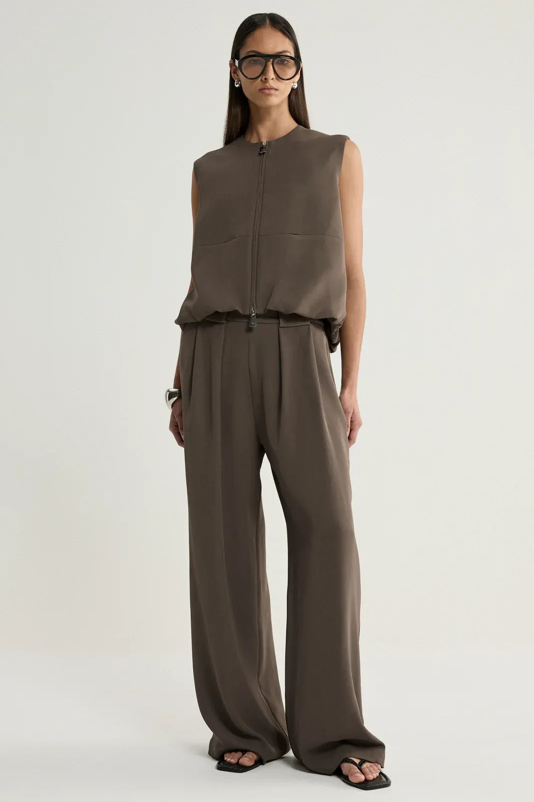 Elka Collective Vests Margot Vest - Taupe