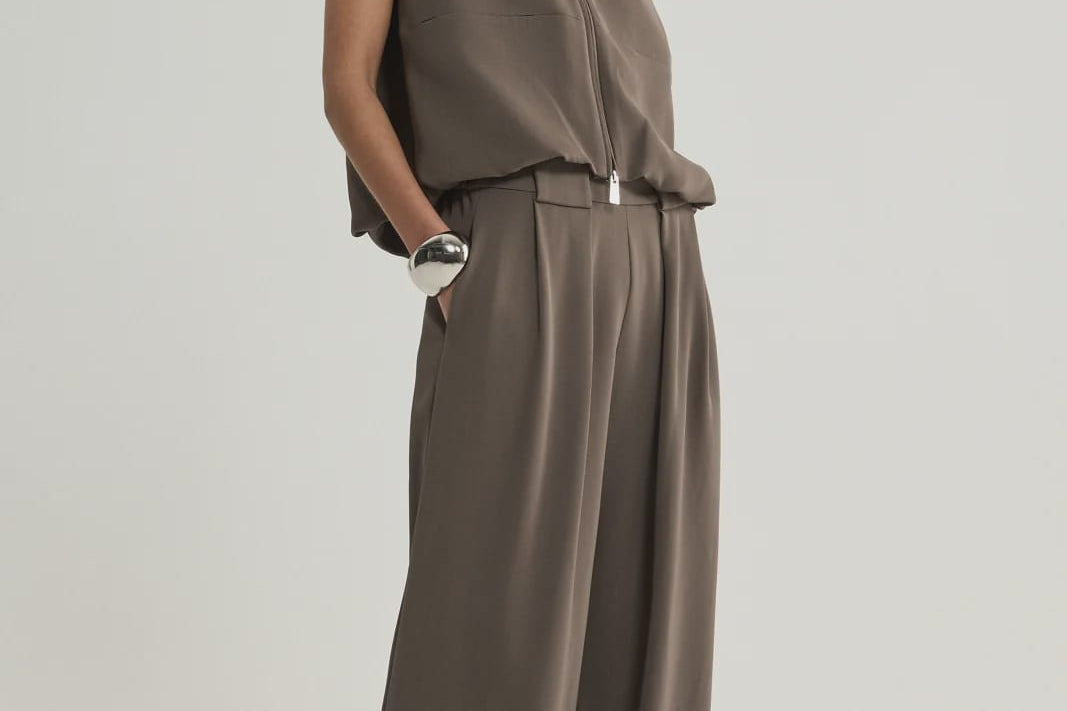 Elka Collective Vests Margot Vest - Taupe
