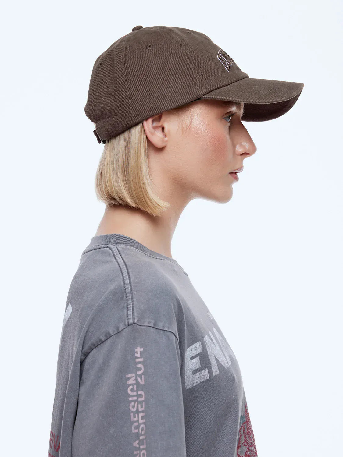 Ena Pelly Hats/Headpieces Ena Pelly Collegiate Cap - Washed Mocha