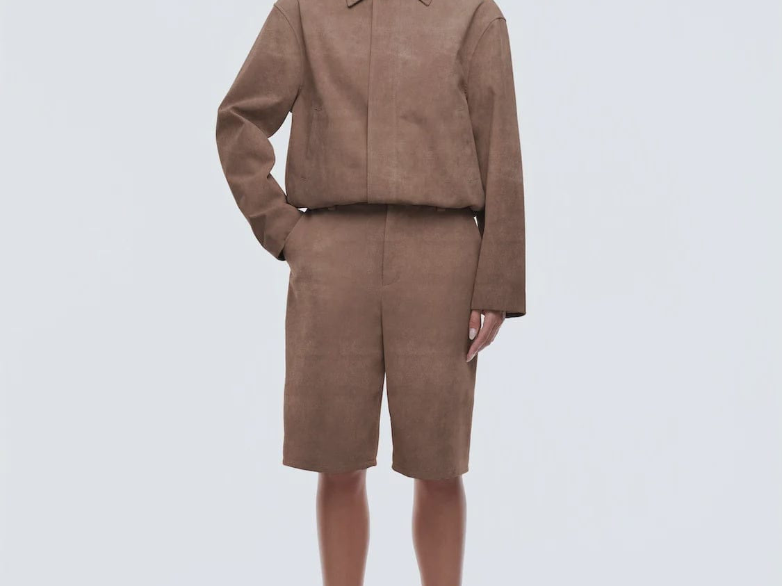 Ena Pelly Jackets Ana Suede Bomber - Toffee